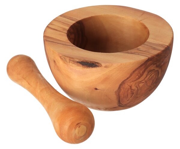 ČistéDřevo Moździerz z drewna oliwnego 12 cm