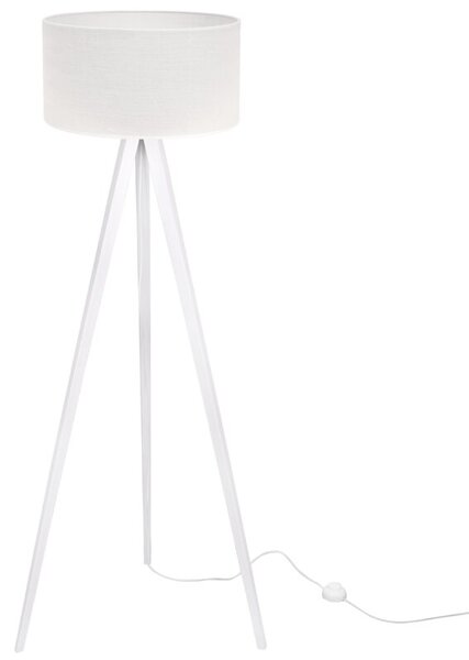 Lampa podłogowa trójnóg biały Light Home LH Juta 1xE27 44cm abażur walec biały
