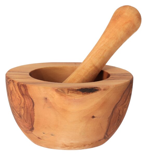 ČistéDřevo Moździerz z drewna oliwnego 12 cm