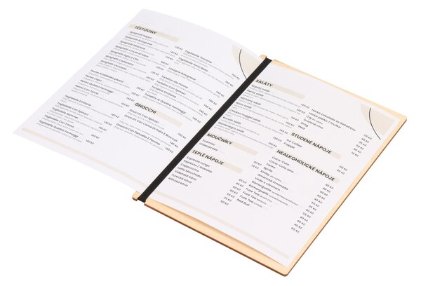 ČistéDřevo Tablica drewniana na menu A5 – brzoza