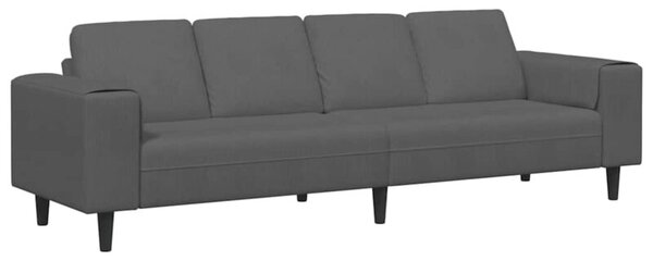 Nowoczesna sofa sztruksowa w ciemnoszarym kolorze - elegancki wybÃ³r do salonu