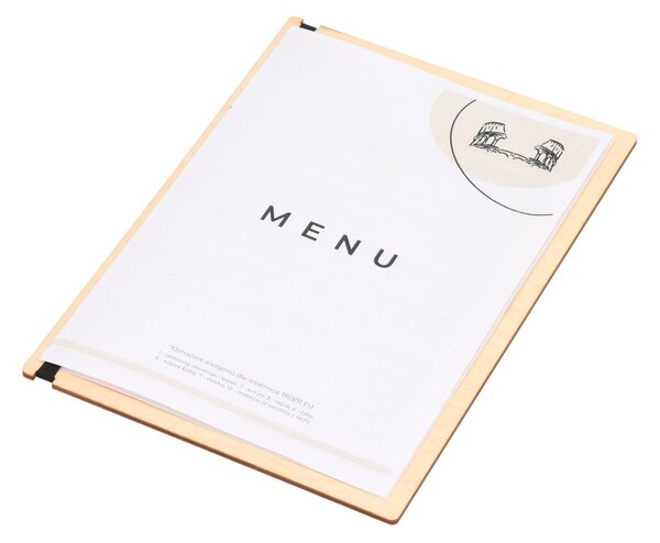 ČistéDřevo Tablica drewniana na menu A5 – brzoza