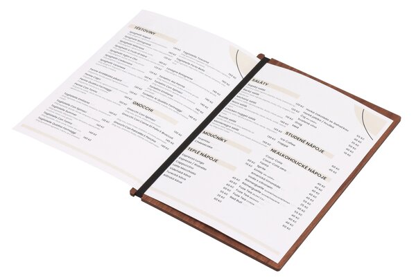 ČistéDřevo Tablica drewniana na menu A5 – orzech