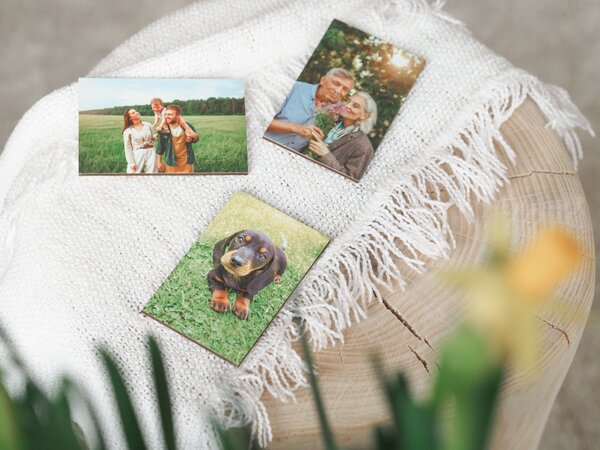 ČistéDřevo Magnesy drewniane z własną fotografią Ilość: 1 szt