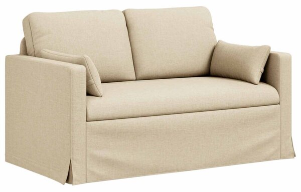 Nowoczesna sofa moduÅowa w kremowym kolorze z metalowÄ ramÄ