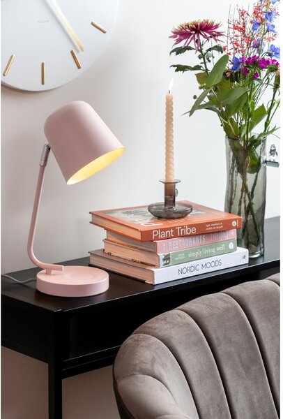 Różowa lampa stołowa (wysokość 38,5 cm) Encantar – Leitmotiv