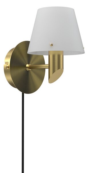 Lampa Ścienna Herstal, Gil, złoty | mosiężny, salon, metal, design