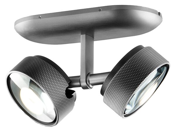 Lampa Sufitowa LIGHT-POINT, Cosmo C2, ściemnialny, szary, salon, aluminium, design