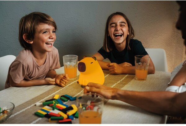 Jasnożółta dziecięca lampka nocna Capybara – Fischer & Honsel