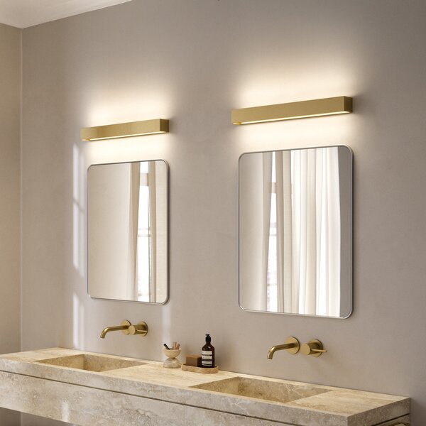 Lampa Ścienna LIGHT-POINT, Linea W3, ściemnialny, złoty | mosiężny, salon, aluminium, design