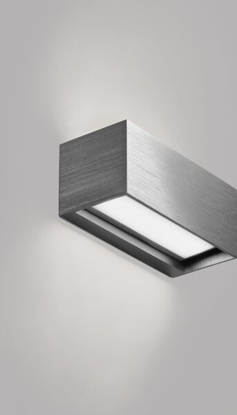 Lampa Ścienna LIGHT-POINT, Linea W1, ściemnialny, szary, salon, aluminium, design