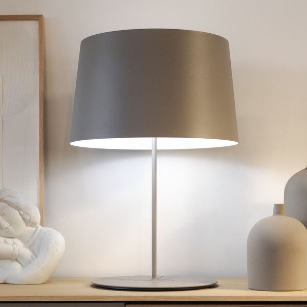 Lampa Stołowa Vibia, Warm, beżowy, salon, metal, nowoczesny