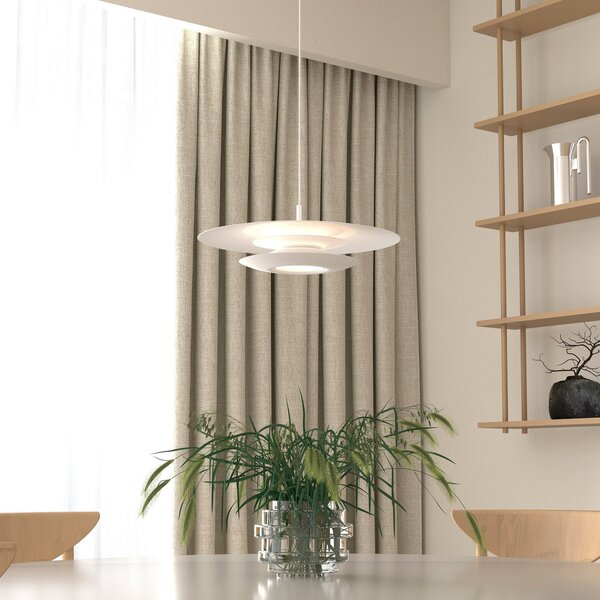 Lampa Wisząca Belid, Eclipse, ściemnialny, biały, salon, metal, design