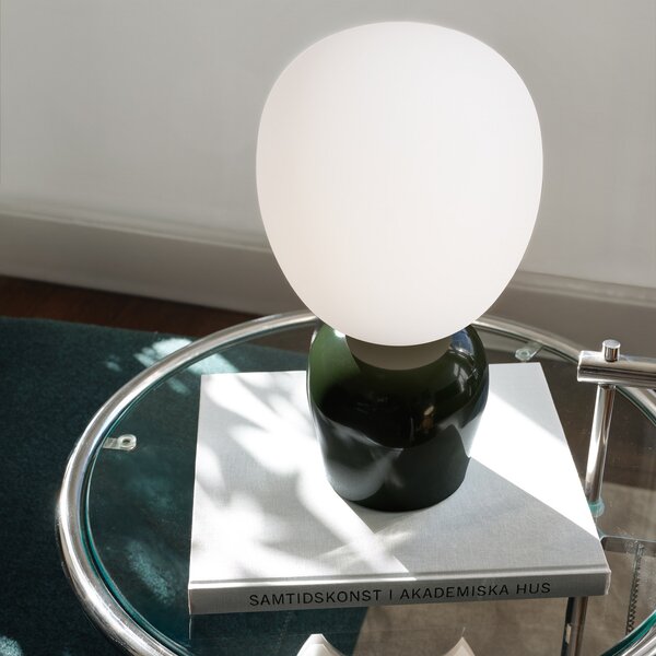 Lampa Stołowa Belid, Buddy, zielony, salon, szkło, design