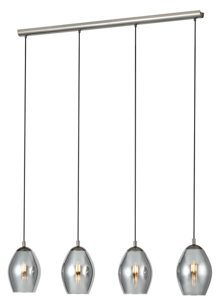 Lampa Wisząca Stars of Light, Estanys, ściemnialny, czarny, jadalnia, szkło, nowoczesny