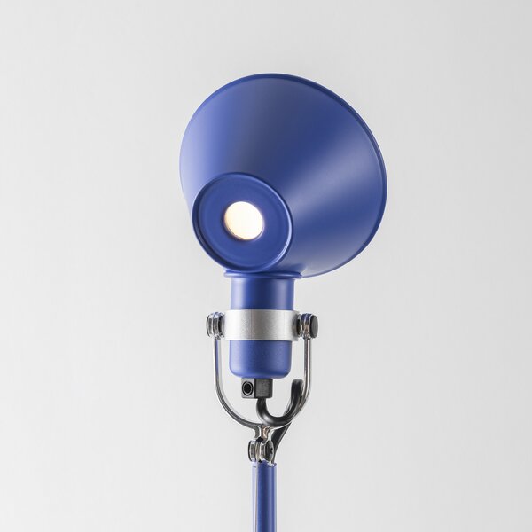 Lampa Stołowa Artemide, Tolomeo Micro, niebieski, gabinet | pracownia, metal, design