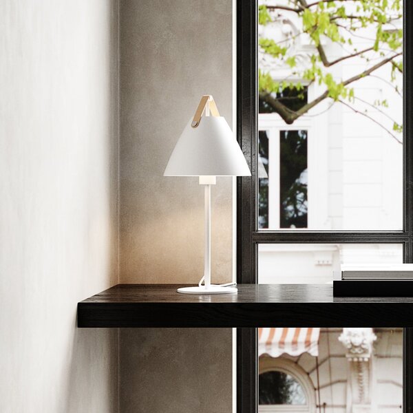 Lampa Stołowa DFTP by Nordlux, Strap, biały, salon, metal, skandynawski