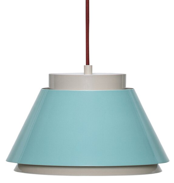 Lampa Wisząca Hübsch, Remi, ściemnialny, niebieski, salon, metal, skandynawski