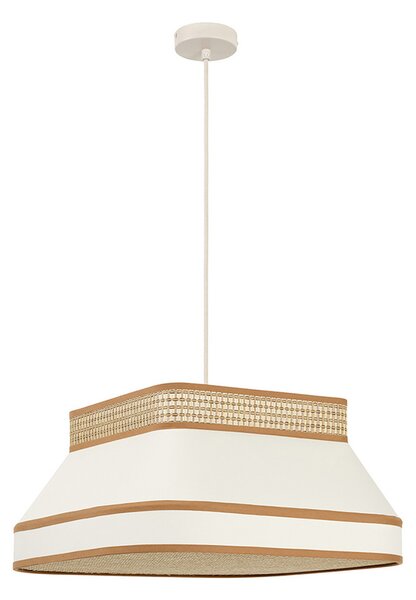 Lampa Wisząca MARKET SET, Square, ściemnialny, beżowy, jadalnia, tkanina | tekstylia, design