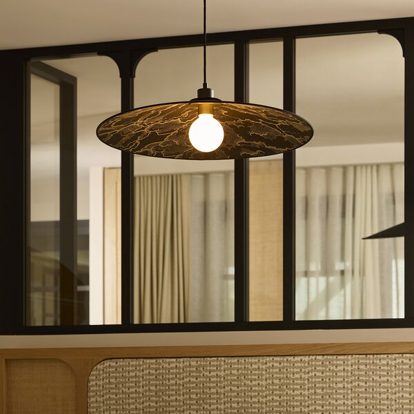 Lampa Wisząca MARKET SET, Gatsby, ściemnialny, czarny, jadalnia, tkanina | tekstylia, design