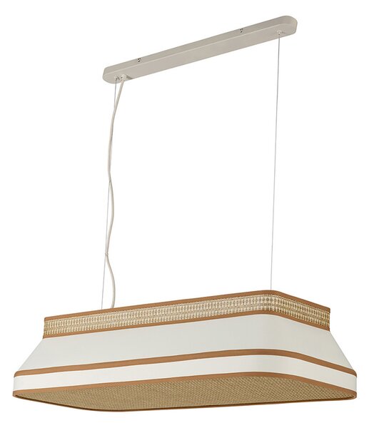 Lampa Wisząca MARKET SET, Square, ściemnialny, beżowy, jadalnia, tkanina | tekstylia, design