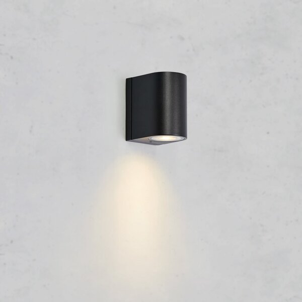 Zewnętrzna Lampa Markslöjd, Alor, ściemnialny, czarny, aluminium, skandynawski