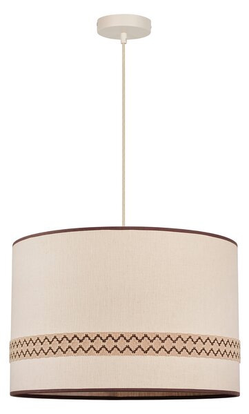 Lampa Wisząca MARKET SET, Jimmy, ściemnialny, beżowy, jadalnia, tkanina | tekstylia, design
