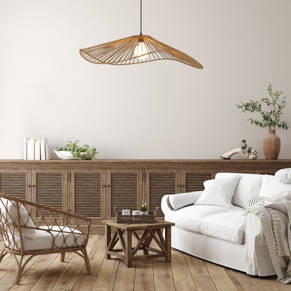 Lampa Wisząca COREP, Sahara, ściemnialny, beżowy, salon, papier | karton