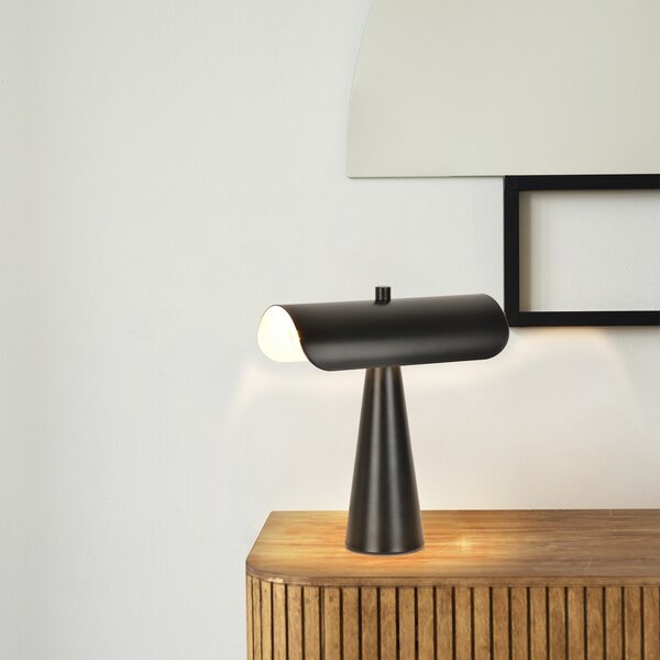Lampa Stołowa COREP, Billie, czarny, salon, metal, nowoczesny