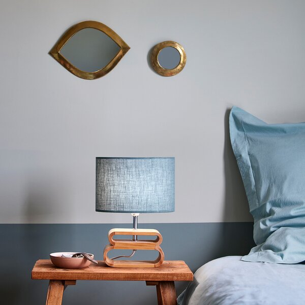 Lampa Stołowa COREP, Oslo, niebieski, salon, tkanina | tekstylia, skandynawski