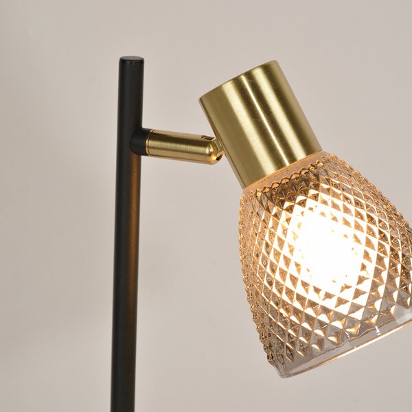 Lampa Stołowa COREP, Giada, czarny, salon, metal