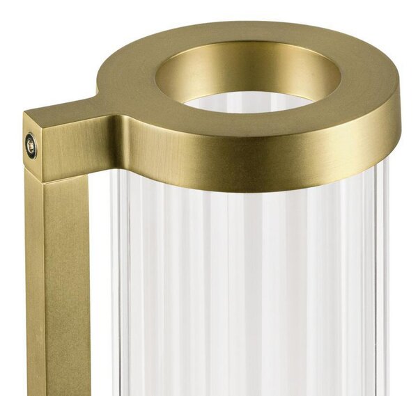 Lampa Ścienna SLV, Quimera, ściemnialny, złoty | mosiężny, salon, aluminium