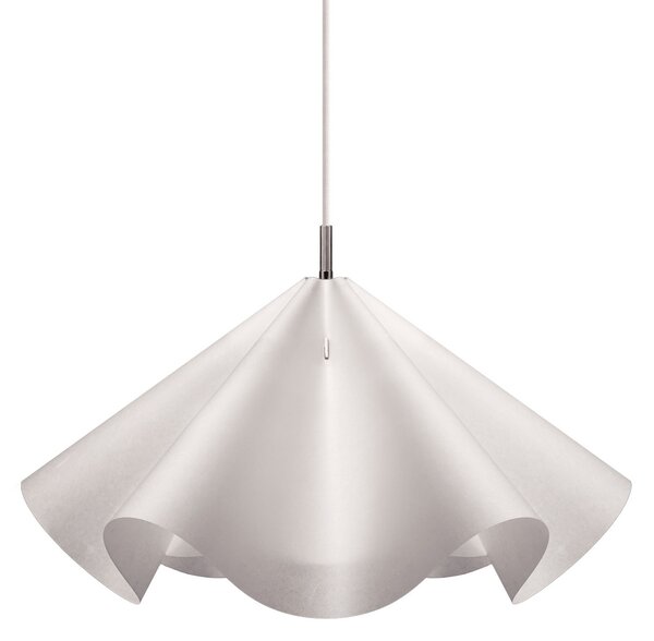 Lampa Wisząca Moebe, Sinuate, ściemnialny, biały, salon, papier | karton, design
