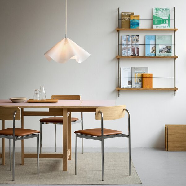 Lampa Wisząca Moebe, Sinuate, ściemnialny, biały, salon, papier | karton, design