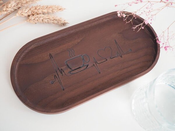 ČistéDřevo Taca drewniana 35 × 15 cm – jesion