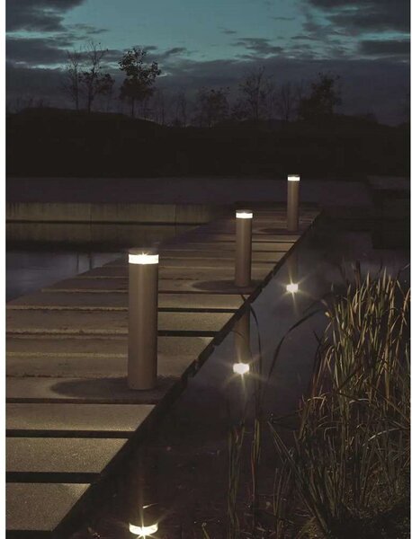 Zewnętrzna Lampa Norlys, szary, taras, aluminium