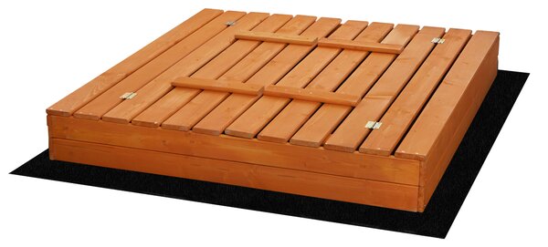 ATMOWOOD Drewniana impregnowana piaskownica z ławeczkami 120 × 120 cm
