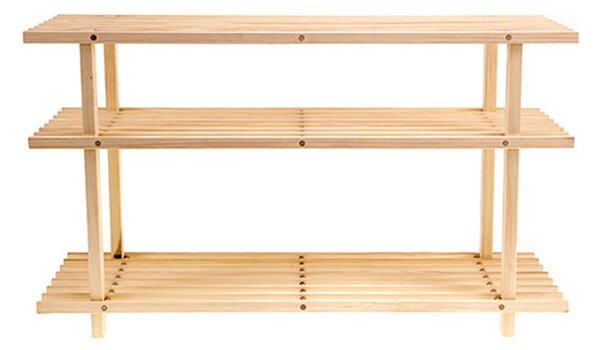 ATMOWOOD Szafka na buty drewniana 77 × 26 × 45 cm