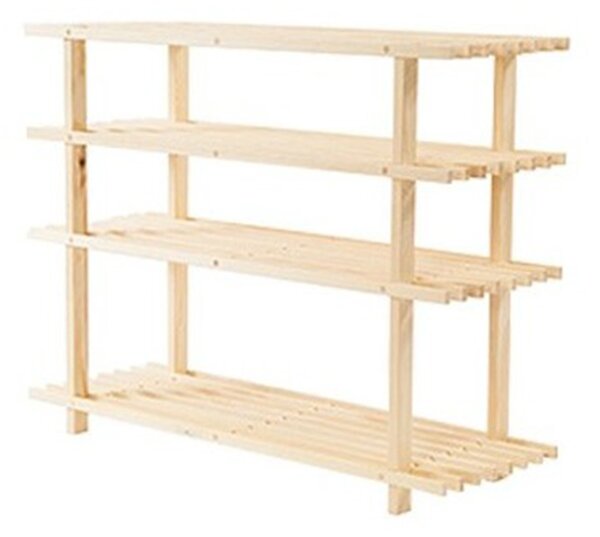 ATMOWOOD Szafka na buty drewniana 77 × 26 × 60 cm
