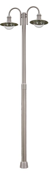 Zewnętrzna Lampa Lindby, DAMION, ściemnialny, metaliczny, stal szlachetna, nowoczesny