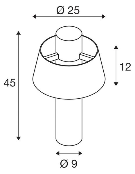 Zewnętrzna Lampa SLV, Photoni, brąz rdzawy, aluminium