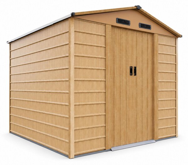 Aga Domek ogrodowy 278x215x238 cm Brązowy