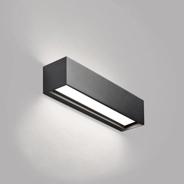 Lampa Ścienna LIGHT-POINT, Linea W2, ściemnialny, czarny, salon, aluminium, design