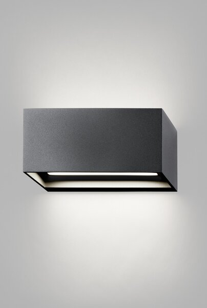 Lampa Ścienna LIGHT-POINT, Linea W1, ściemnialny, czarny, salon, aluminium, design