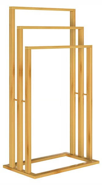 Casaria Bambusowy uchwyt na ręczniki 40 × 24 × 82 cm