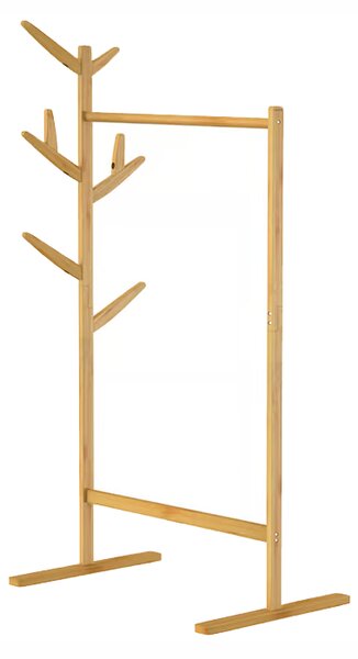 Casaria Bambusowy stojak na ubrania 163 × 66 × 40 cm