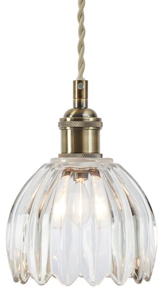 Lampa Wisząca Markslöjd, Gotta, antyczny mosiądz, salon, szkło