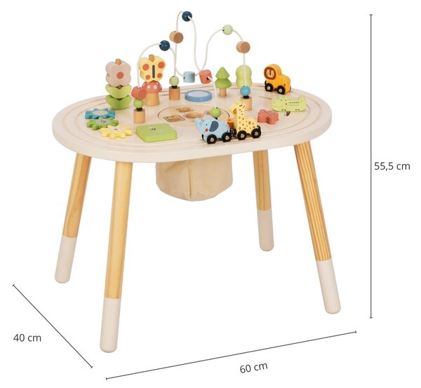 TookyToy Drewniany stół do aktywności