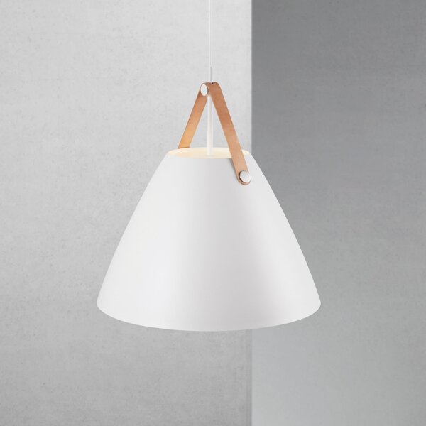 Lampa Wisząca DFTP by Nordlux, Strap, ściemnialny, biały, salon, metal, skandynawski