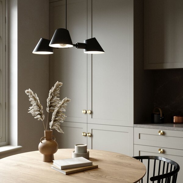 Lampa Wisząca DFTP by Nordlux, Stay, ściemnialny, czarny, salon, metal, nowoczesny